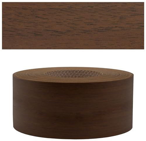 Mprofi MT® Kantenumleimer Nussbaum | 45 mm x 5 m | Melamin Kantenband | Bügelkante für Möbel & Regale | Kantenumleimer mit Schmelzkleber | Bügelkante für Möbel & Regale – 1408/45/5