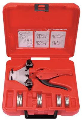 Rothenberger 24132 One-Hand Tube Bender Set - Black/Red/Grey