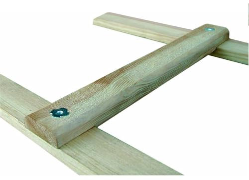 Outifrance 8833150 Echelle de toit en Bois 5,28 m/16 échelons entraxe 33 cm