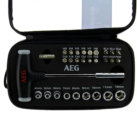 AEG Steckschlüsselsatz und T-Griff