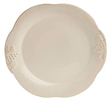 Casafina Ceramic Stoneware 11'' Dinner Plate - Madeira Harvest Collection, Vanilla Crème | Microwave & Dishwasher Safe Dinnerware | Food Safe Glazing | Restaurant Quality Tableware