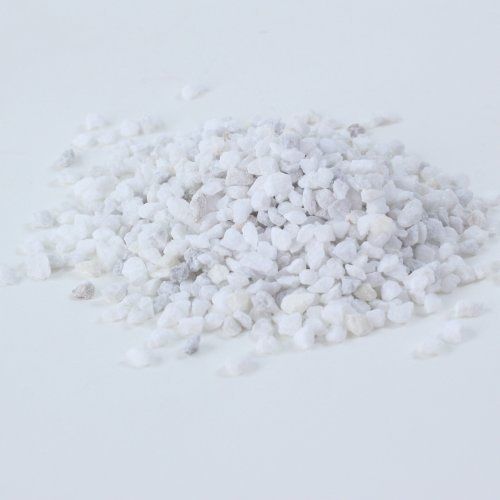 DekoMich Sabbia Decorativa, 2-3 mm, 1 kg, in Sacchetto, Bianco