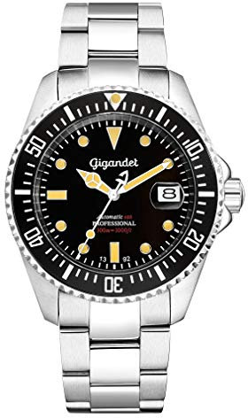 Gigandet Herrenuhr Automatik Analog mit Edelstahlarmband Sea Ground G2-007