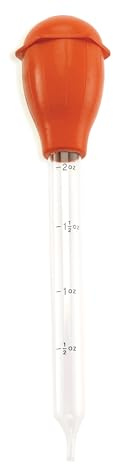 HIC Kitchen Roasting Deluxe Turkey Baster, High-Heat Tempered Glass With Silicone Bulb, 11-Inch, 2-Ounce Capacity