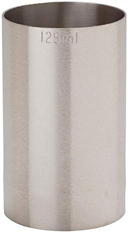 We Can Source It Ltd - 125ml Shot Measure Stainless Steel Thimble Bar/Spirit Measure - Straight Sided Contemporary Design - Use in Commercial and Home Bars - Rust-Resistant - For Cocktails and Drinks