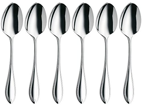 WMF Premiere Espressolöffel Set 6-teilig, 10,8 cm, Espresso Löffel Cromargan protect Edelstahl poliert, kleine Löffel kratzbeständig, spülmaschinenfest