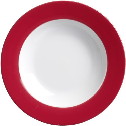 Flirt by R&B Plato Sopero/Plato Hondo ' Doppio ', Ø 22cm, Rojo - Rojo, 2 Stück