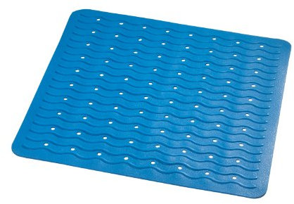 RIDDER Duscheinlage, Duschmatte ca. 54x54 cm, Playa, blau | Allergikerfreundlich | Made in Germany | Nachhaltig | Recyclebar | Waschbar | PVC-frei