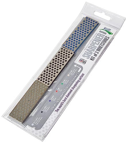 Pierres à affûter Mini Diamant Ski und Snowboard DMT, 70 mm, set de 3 pièces, WS7K2