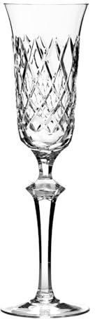 ARNSTADT KRISTALL Flûte à champagne Venise transparente (26,2 cm) – Verre en cristal soufflé à la main – Fabriqué à la main en Allemagne