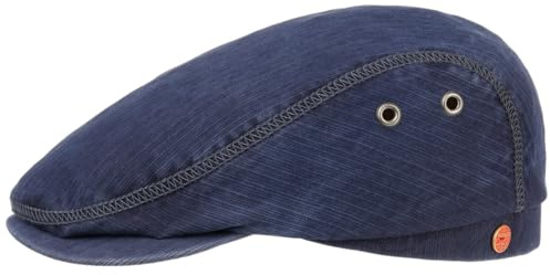 Mayser Franky Sun Protect Flatcap Schirmmütze 100% Baumwolle UV-Schutz Herren Sommer Made in EU dunkelblau 62 cm