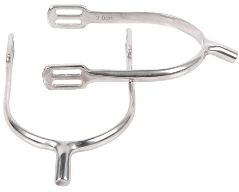 Harry's Horse Damen Stabsporen Edelstahl, Grau, D30, 43201995