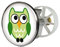 Waschbeckenstöpsel Design Kauz-Eule | Abfluss-Stopfen aus Metall | Excenterstopfen | Abflussstöpsel | 38 – 40 mm | Stöpsel