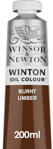 Winsor & Newton Winton - Tubo de Pintura al Óleo, 200 ML, marrón (Tierra De Sombra Tostada)