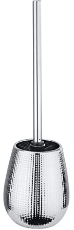 WENKO WC-Garnitur Dakar Keramik - WC-Bürstenhalter, Keramik, 12.6 x 42 x 12.6 cm, Chrom, 42 x 12.6 x 12.6 cm