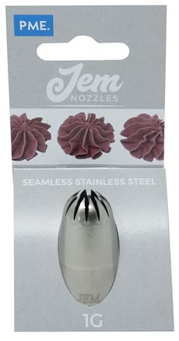 PME NZ1G JEM Drop Flower Piping Nozzle no. 1G, Silver