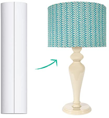 I Like That Lamp Styrene Sheet for Lampshade (12 Height x 64 Length) - Adhesive Roll for DIY Round Drum Lamp Shade - Repair Damaged Shades - Make a New Lampshade - Compatible With All Materials
