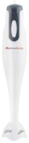 Melchioni Family | Mixxxo Plus, Batidora de Inmersión Eléctrica, 250W, Ollas y Preparación de Cocina, Color Blanco