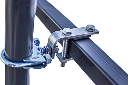 STORM-PROOF Sonnenschirmhalter Balkongeländer Bravo 2er Set aus Metall für eckige Geländer