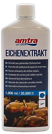 Amtra Eichen Extrakt - Tropicalizzante per acquari d'acqua dolce, riduce naturalmente il valore del pH dell'acqua, con oligoelementi, per acquari tropicali, 1000 ml