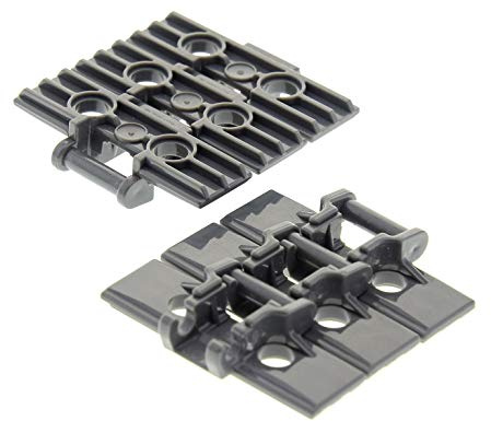 6 x Lego Technic Kettenglied Glieder Kette dunkel grau groß Panzer breit link chain 42006 8043 8275 57518
