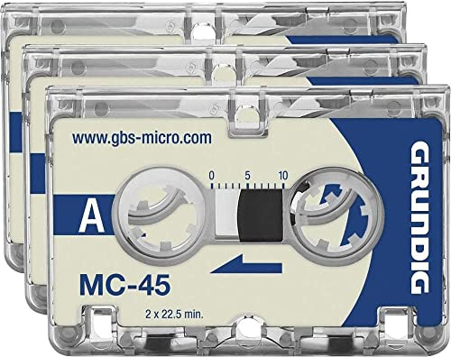 Grundig GGM4500 Diktiergeräte - Zubehöre Micro-Kassette MC45 3 Stück