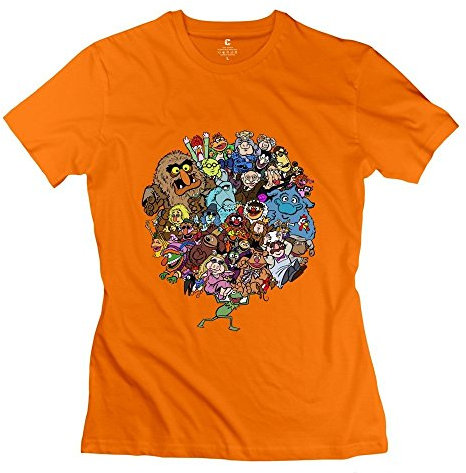 Camisetas para mujer con diseño de alfabeto, color azul