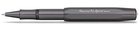 Kaweco AL SPORT Rollerball Anthracite I Gel- / Kugelschreiber aus hochwertigem Aluminium mit Keramikkugel I Edler Kuli in Grau I 23 g Tintenroller mit 0.7 mm Mine I Seidenglänzender Gelroller 13 cm