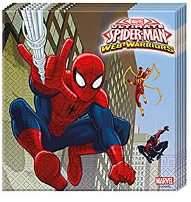 Folat Serviettes Spider-Man Warriors 20 pièces