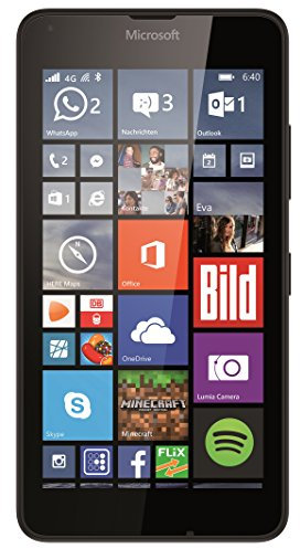 Microsoft Lumia 640 Smartphone (5 Zoll (12,7 cm) Touch-Display, 8 GB Speicher, Windows 10) schwarz
