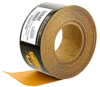 Dura-Gold Gold PSA Longboard Sandpaper, 400 Grit, 20 Yard Roll, 2-3/4 Wide