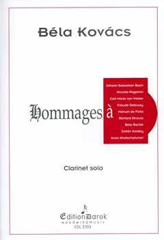HOMMAGES A - arrangiert für Klarinette [Noten / Sheetmusic] Komponist: KOVACS BELA