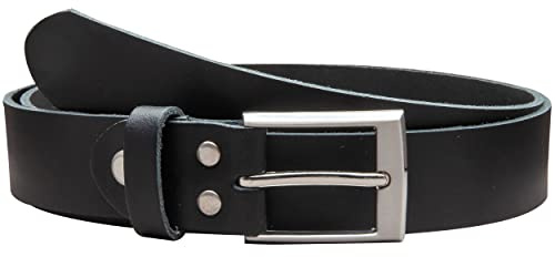 Vascavi Ledergürtel echt Leder, 3 cm breit und ca. 0.25 cm stark, Gürtel, Hüftgürtel, Jeansgürtel, Made in Germany