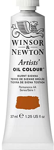 Winsor & Newton Artists' Oil Color, 37ml (1.25 oz) Tube, Burnt Sienna