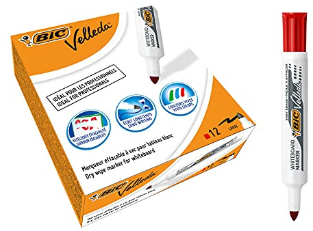 BiC VELLEDA whiteboard Bullet 1711 markör 1,9 mm svart (låda 12)_PARENT_SPIG9 Box x 12 Röd