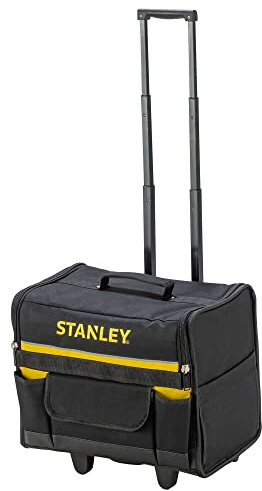 STANLEY 18 Inch Soft Tool Bag on Wheels in Resistant 600 x 600 Denier with Removable Dividers for Drill Storage 1-97-515