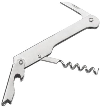 PEDRINI Gadget Quita CORCHOS DE Camarero Cuchillo, Silver, one size