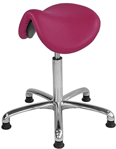 Sport-Tec Sattelhocker Exklusiv mit Polster und Gleitern, Rollhocker, Arbeitshocker