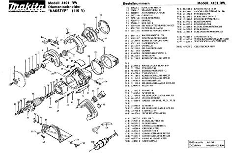 Makita 321197-5-1912 - Mandrino di ricambio originale 4101 RW