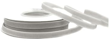 Creativery Samtband 6mm x 10m Rolle - Farbauswahl in 3/6/10/16/22/25/50mm - farbecht & waschbar - Schleifenband für Hochzeit - Geschenkband zum Verpacken Dekorieren Basteln - Silber/Grau - 012H