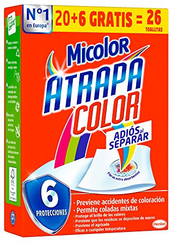 Micolor Lingettes Atrapa Color – 26 lavages