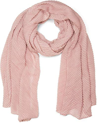 styleBREAKER Damen Schal Plissee Baumwollmix 96x192cm | Gekreppte Oberfläche. feine Falten. fließendes Gewebe. Stola Design. weiche Haptik. Handwäsche empfohlen.