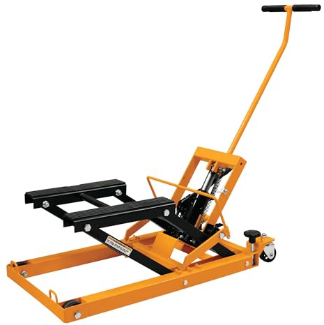 Performance Tool W41035 1/2 Tonnen (0,7 kg) hydraulisches Motorrad, ATV, Schneemobil & Mehrzweck-Hebebühnen, Gelb