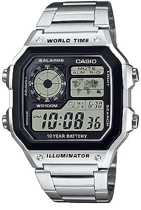 Casio Men's AE1200WHD-1A Stainless Steel Digital Watch