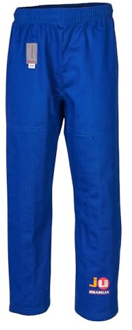 Ju-Sports Judohose 180 Brasilia Blau I Massive Judohose mit Gummubund & zusätzlicher Schnürung I 100% Baumwolle I Auch für Sportarten wie Karate & MMA UVM.