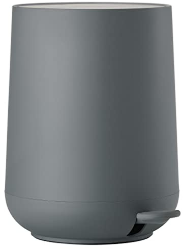 Zone Denmark Nova Mülleimer fürs Bad, Kosmetikeimer, Abfalleimer fürs Badezimmer, Durchm. 23 cm, Höhe 29 cm, Fassungsvermögen 5 Liter, Grau