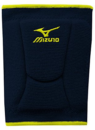 Mizuno LR6 resaltador Rodilleras, Color Navy/Lemon, tamaño Small