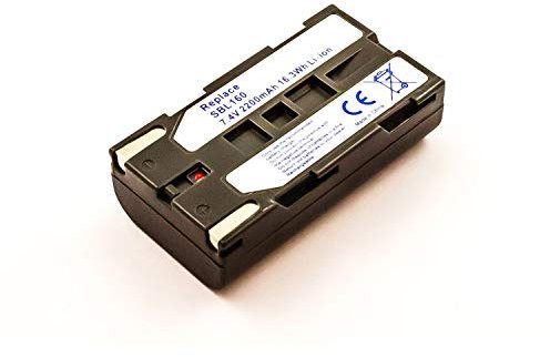 Akkuversum Akku kompatibel mit Samsung SB-L110A, Camcorder/Digitalkamera Li-Ion Batterie