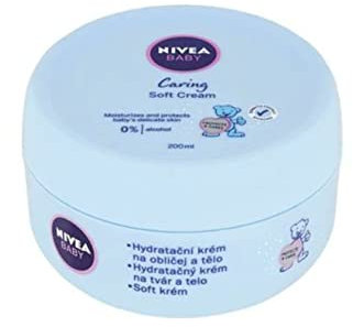 Nivea Baby-Feuchtigkeitscreme für Gesicht und Körper, 200 ml, 3 Stück