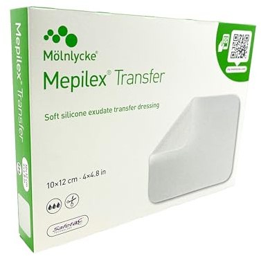 Mepilex Transfer Wundverband 10x12 cm Steril, 5 St
